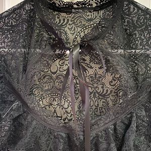 Killstar lace keyhole neckline blouse